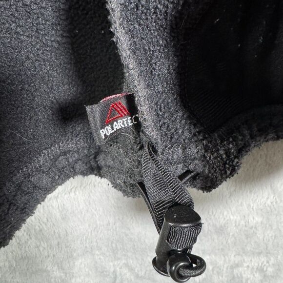 LL Bean Fleece Jacket Mens XL Tall Gray Waffle Knit Full Zip Made In USA - Picture 12 of 13